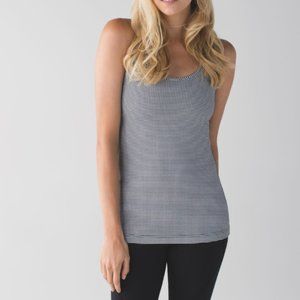 lululemon Cool Racerback Gingham Luon White Black